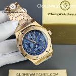 Audemars Piguet Super Clone Watches 1:1 Royal Oak Perpetual Calendar Rose Gold Blue Dial 26574OR 41MM - Image 5
