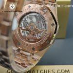 Audemars Piguet Super Clone Watches 1:1 Royal Oak Perpetual Calendar Rose Gold Blue Dial 26574OR 41MM - Image 14