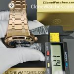 Audemars Piguet Super Clone Watches 1:1 Royal Oak Perpetual Calendar Rose Gold Blue Dial 26574OR 41MM - Image 15