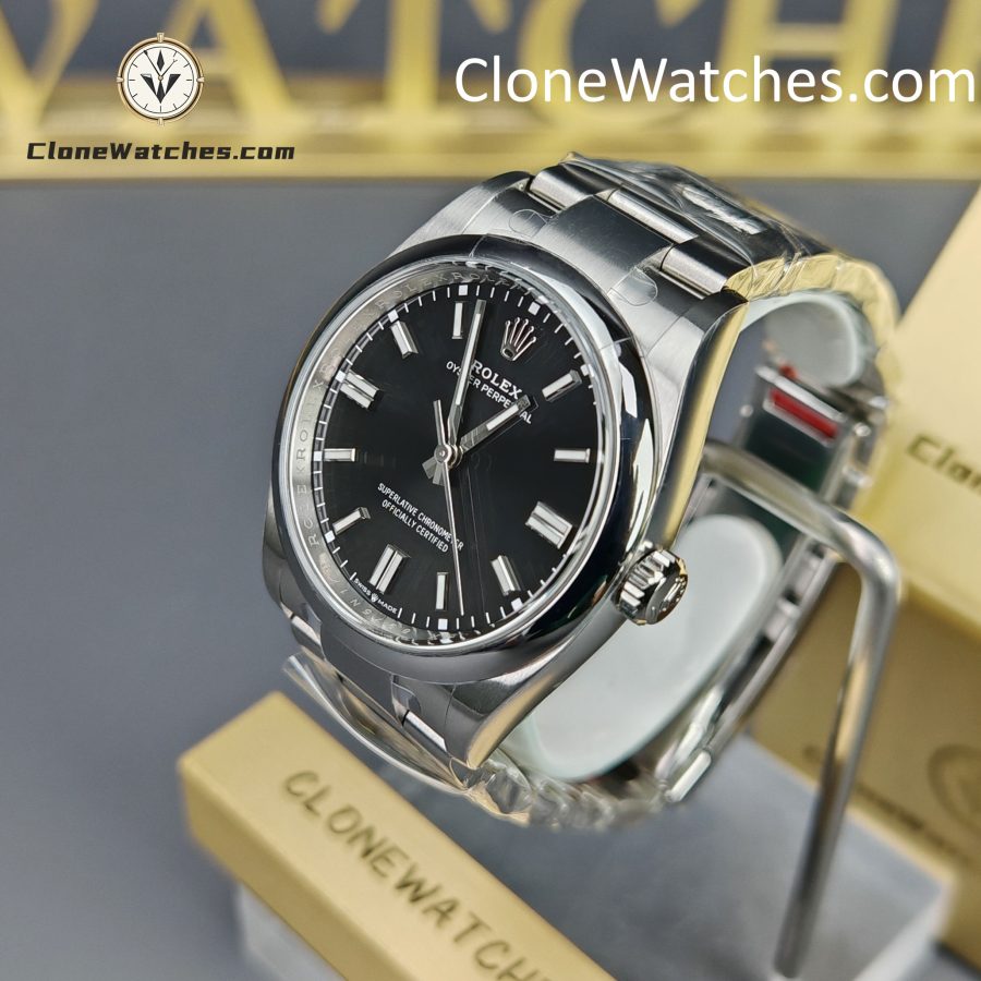 Rolex Super Clone Watches 1:1 Oyster Perpetual Black Dial 36mm M126000-0002 3230 Movement - Image 3