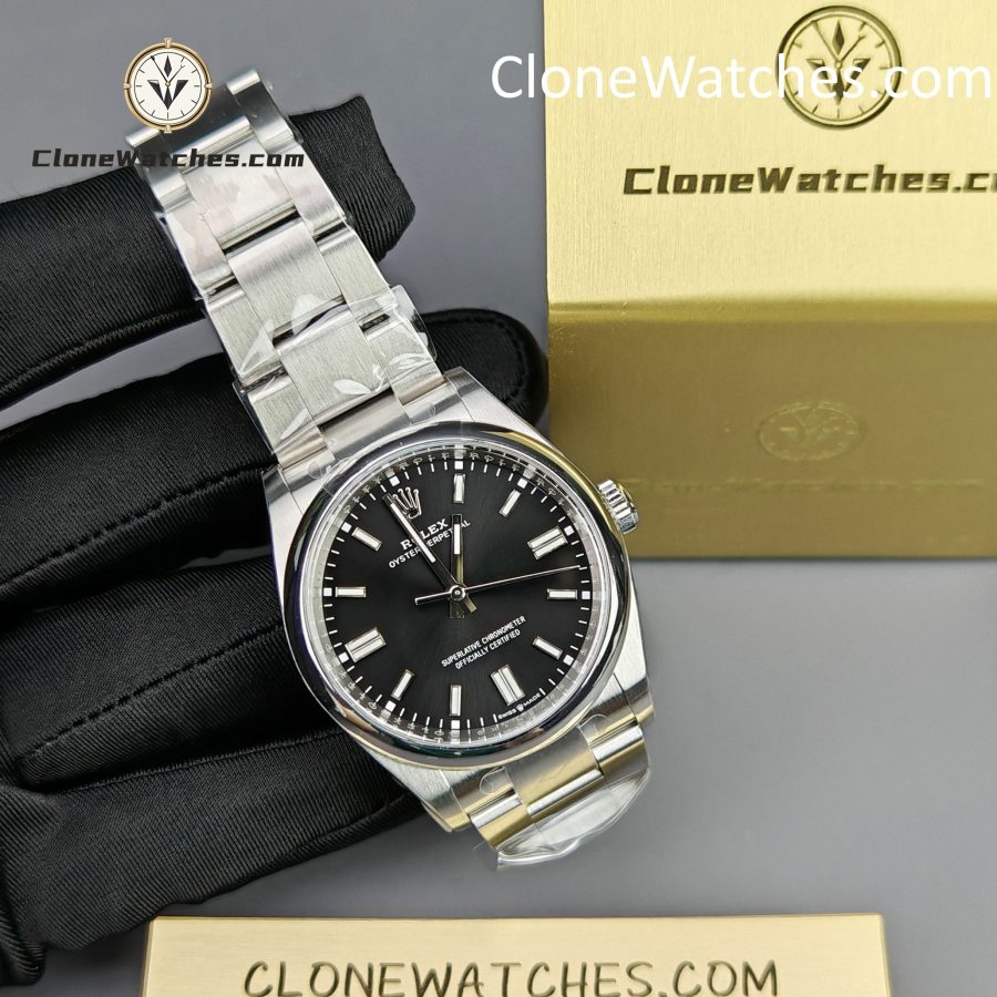 Rolex Super Clone Watches 1:1 Oyster Perpetual Black Dial 36mm M126000-0002 3230 Movement - Image 5