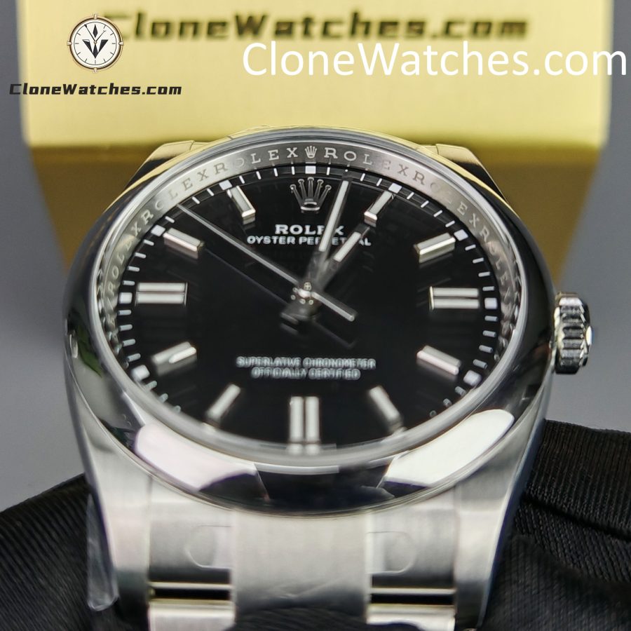 Rolex Super Clone Watches 1:1 Oyster Perpetual Black Dial 36mm M126000-0002 3230 Movement - Image 14