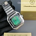 Cartier Super Clone Watches 1:1 Santos Series Gradient Green Dial 39.8MM WSSA0062 - Image 5