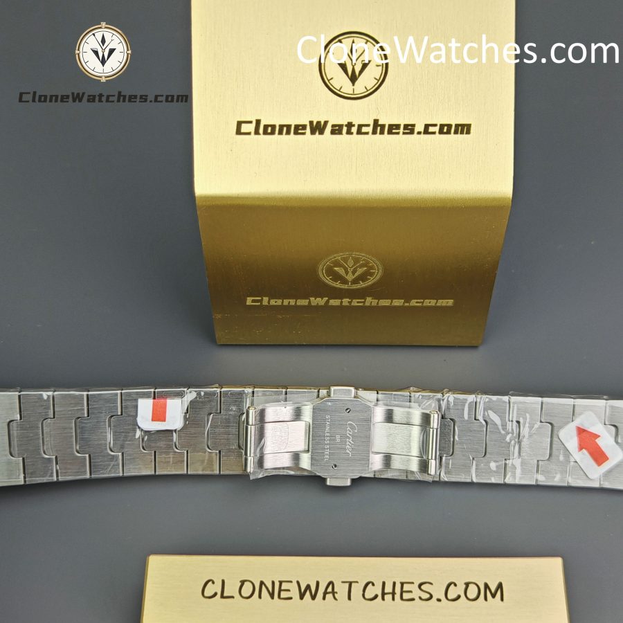 Cartier Super Clone Watches 1:1 Santos Series Gradient Green Dial 39.8MM WSSA0062 - Image 12