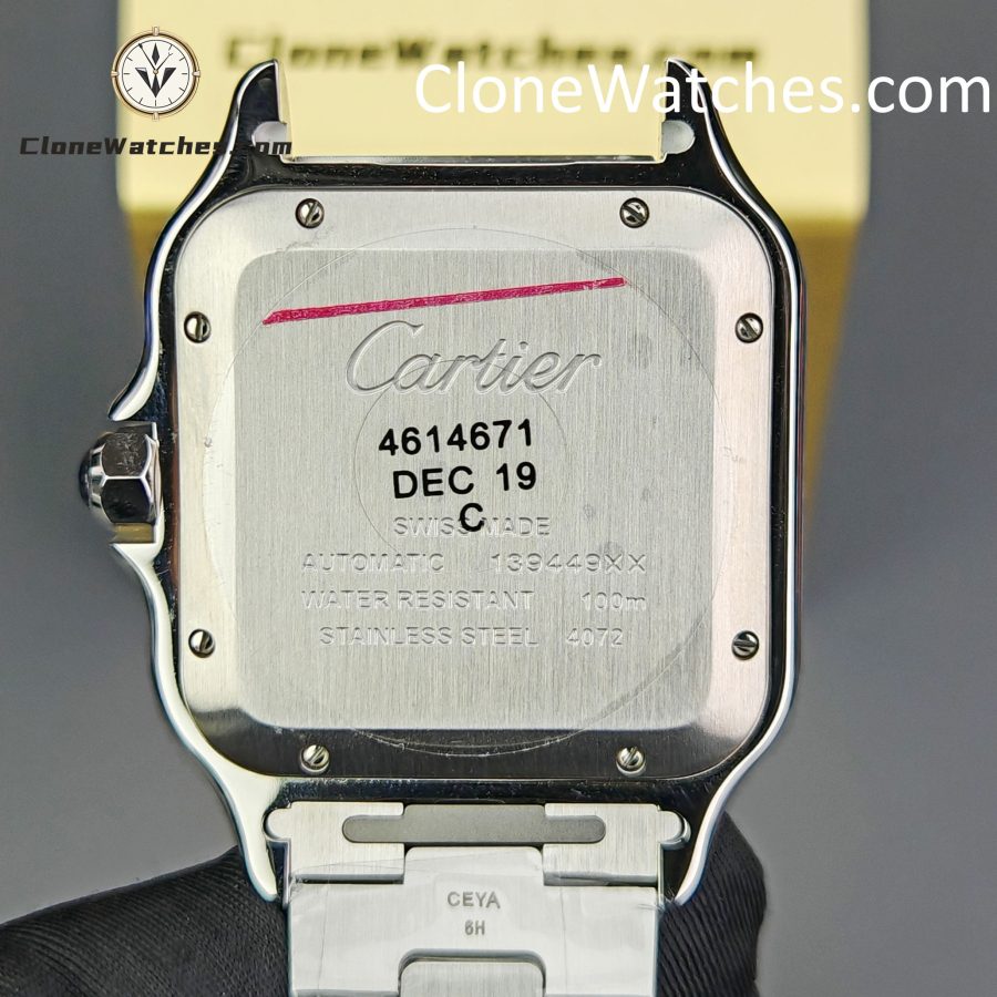 Cartier Super Clone Watches 1:1 Santos Series Gradient Green Dial 39.8MM WSSA0062 - Image 13