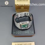 Cartier Super Clone Watches 1:1 Santos Series Gradient Green Dial 39.8MM WSSA0062 - Image 17