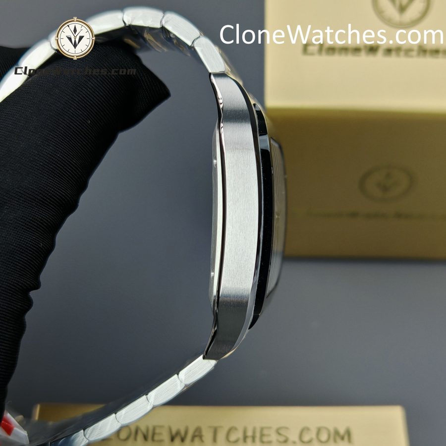 Cartier Super Clone Watches 1:1 Santos Series Gray Dial 39.8MM WSSA0037 Steel Strap - Image 7