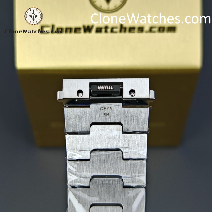 Cartier Super Clone Watches 1:1 Santos Series Gray Dial 39.8MM WSSA0037 Steel Strap - Image 12