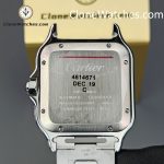 Cartier Super Clone Watches 1:1 Santos Series Gray Dial 39.8MM WSSA0037 Steel Strap - Image 13