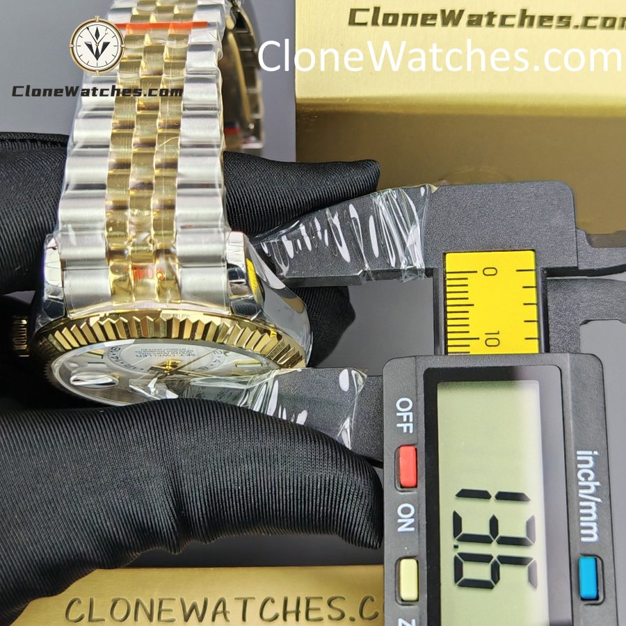 Rolex Super Clone Watches 1:1 Sky Dweller White Dial Jubilee m336933-0006 42MM - Image 14