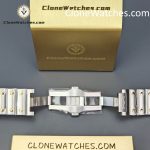 Cartier Super Clone Watches 1:1 Santos Series White Dial 18K gold plated 39.8MM W2SA0009 Steel Strap - Image 10
