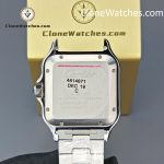 Cartier Super Clone Watches 1:1 Santos Series White Dial 18K gold plated 39.8MM W2SA0009 Steel Strap - Image 12