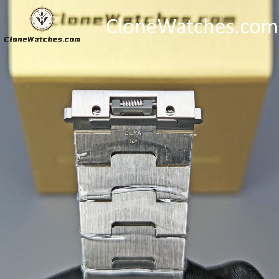 Cartier Super Clone Watches 1:1 Santos Series White Dial 18K gold plated 39.8MM W2SA0009 Steel Strap - Image 14