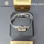 Cartier Super Clone Watches 1:1 Santos Series White Dial 18K gold plated 39.8MM W2SA0009 Steel Strap - Image 16