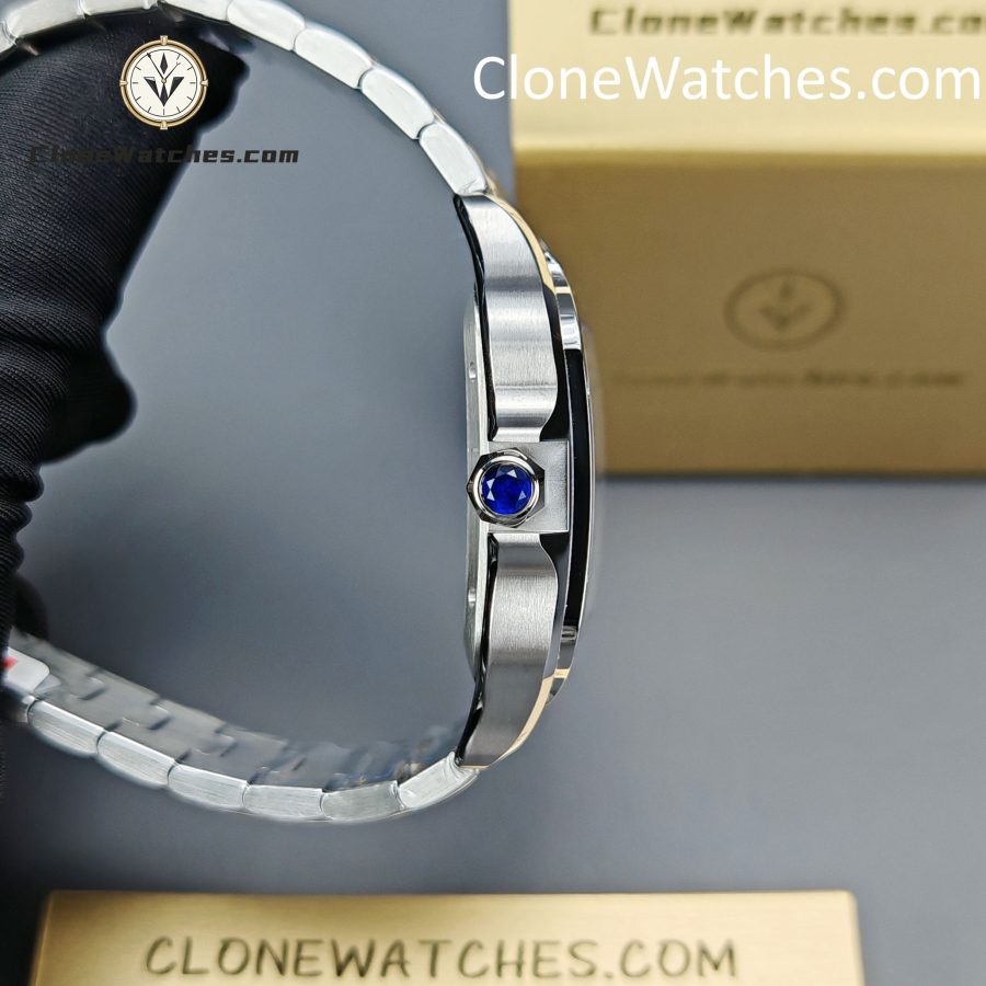 Cartier Super Clone Watches 1:1 Santos Series Gradient Blue Dial 39.8MM WSSA0013 - Image 8