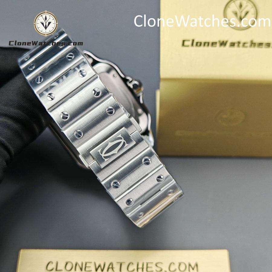 Cartier Super Clone Watches 1:1 Santos Series Gradient Brown Dial 39.8MM WSSA0064 - Image 7