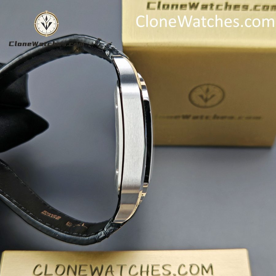 Cartier Super Clone Watches 1:1 Santos Gradient Brown Dial 39.8MM WSSA0064 Black Leather Belt - Image 8