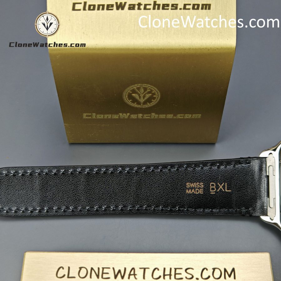 Cartier Super Clone Watches 1:1 Santos Gradient Brown Dial 39.8MM WSSA0064 Black Leather Belt - Image 9