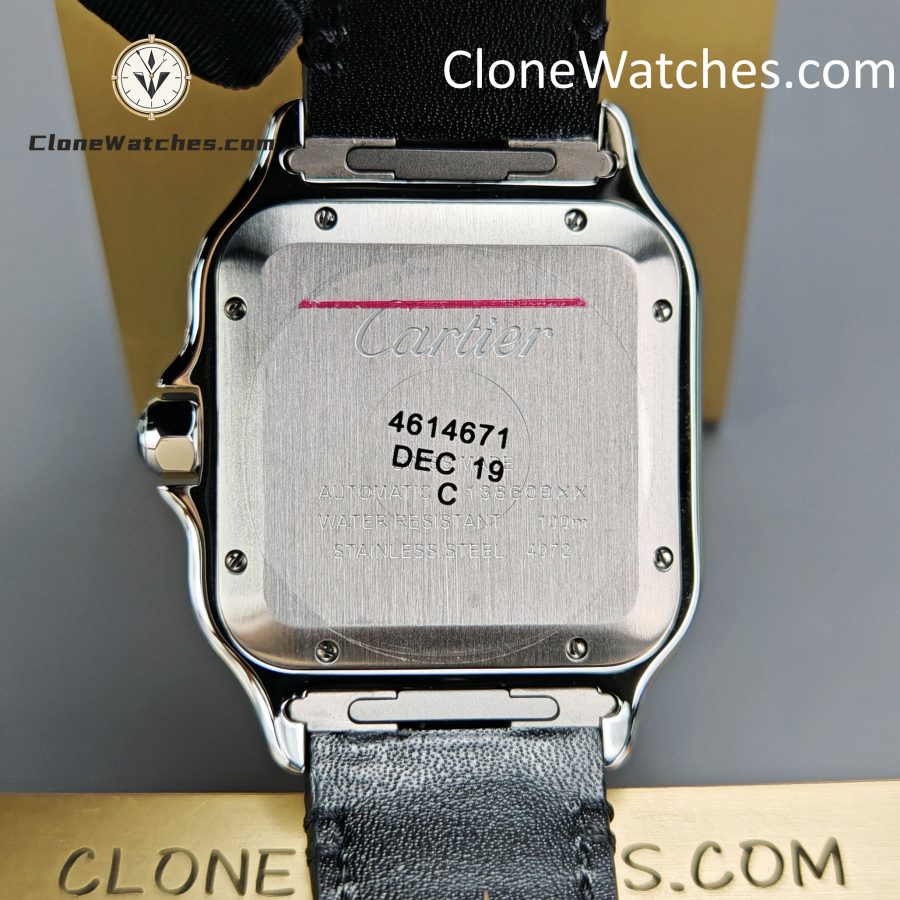 Cartier Super Clone Watches 1:1 Santos Gradient Brown Dial 39.8MM WSSA0064 Black Leather Belt - Image 10