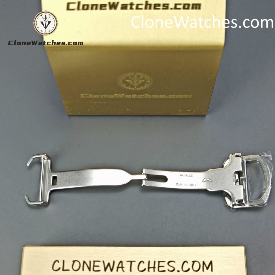 Cartier Super Clone Watches 1:1 Santos Gradient Brown Dial 39.8MM WSSA0064 Black Leather Belt - Image 14