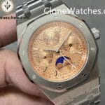 Audemars Piguet Super Clone Watches 1:1 Royal Oak Perpetual Calendar Salmon Dial 26615TI 41MM - Image 2