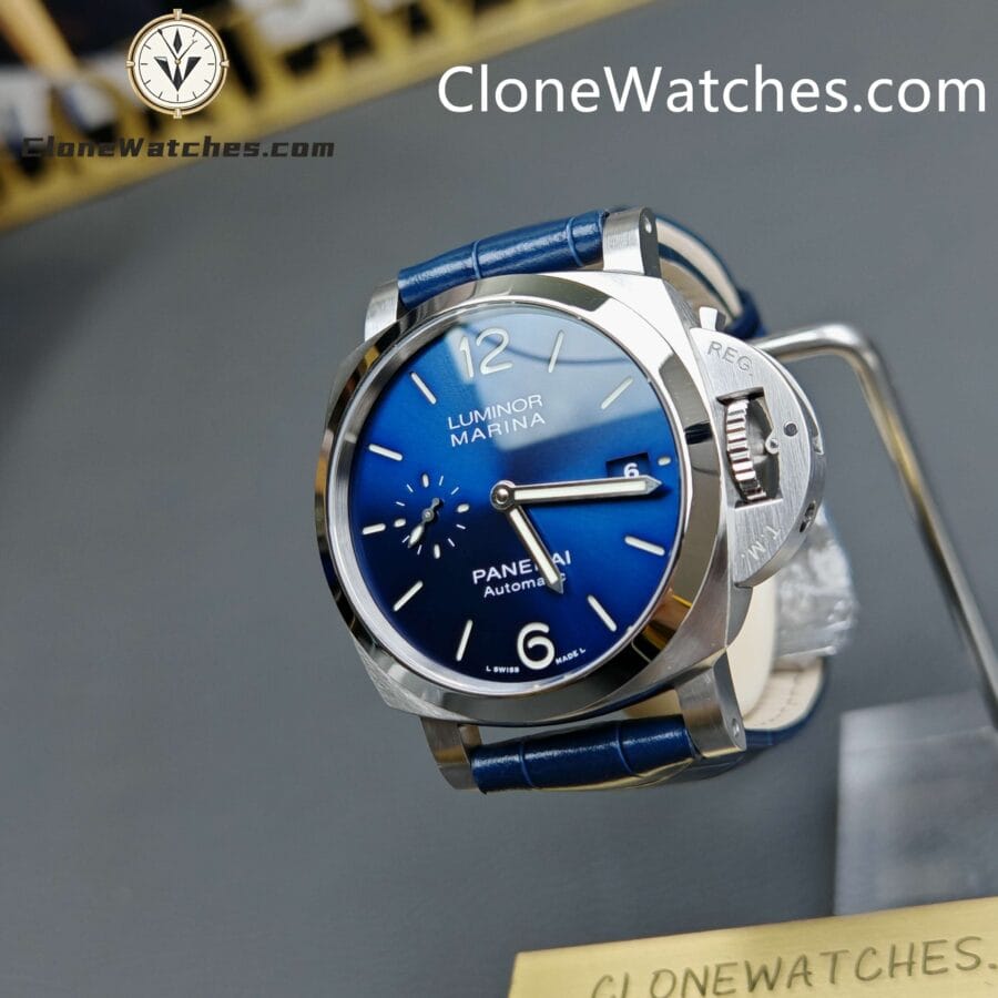 Panerai Super Clone Watches 1:1 Luminor Marina 1950 3 Days Automatic PAM01393 Blue Dial 42MM - Image 3