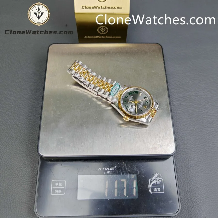 Rolex Super Clone Watches 1:1 DateJust Gray Roman Dial M126233 – 0035 Jubilee 36MM 3235 Movement - Image 16