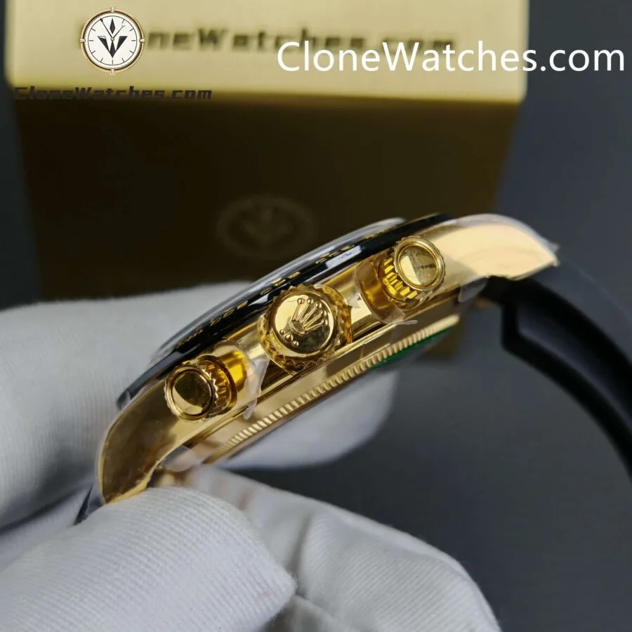 Rolex Super Clone Watches 1:1 Daytona 18K Gold White Dial m116518In-0045 4130 Movement - Image 8