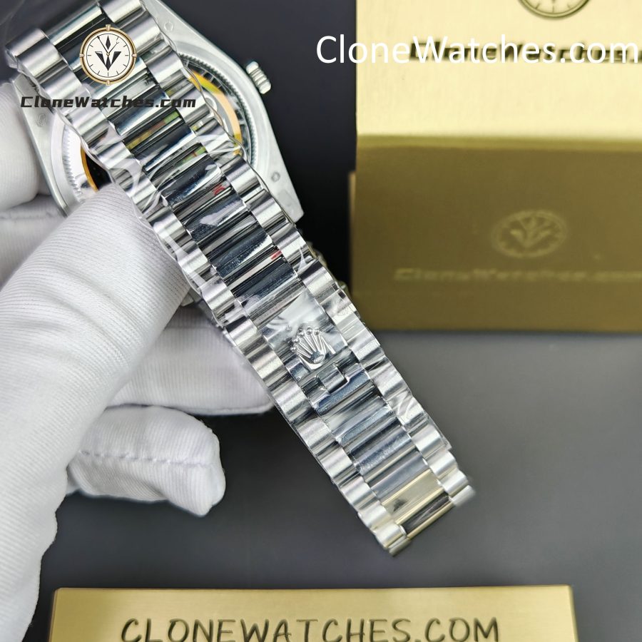Rolex Super Clone Watches 1:1 Day Date Ice Blue Dial 36mm m128236-0009 3255 Movement - Image 6