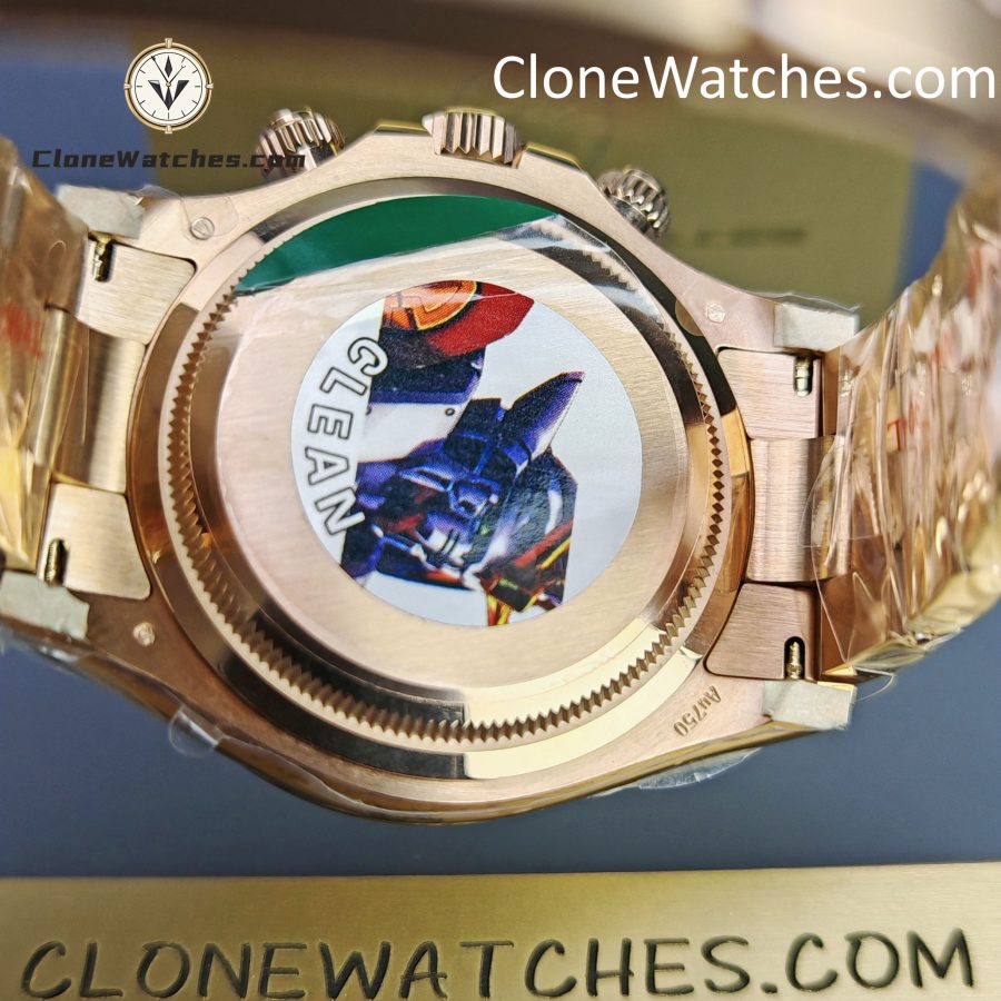 Rolex Super Clone Watches 1:1 Daytona Sundust Dial Rose Gold 126505-0003 4131 Movement - Image 13