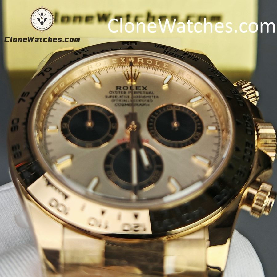 Rolex Super Clone Watches 1:1 Daytona Sundust Dial Rose Gold 126505-0003 4131 Movement - Image 14