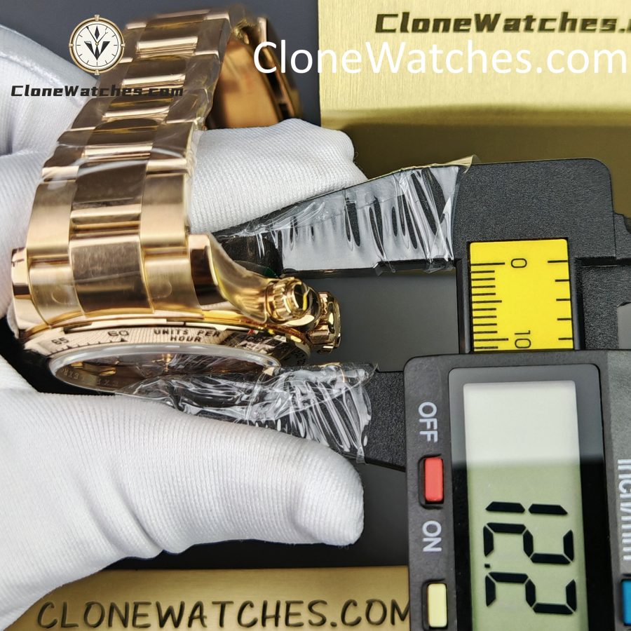 Rolex Super Clone Watches 1:1 Daytona Sundust Dial Rose Gold 126505-0003 4131 Movement - Image 16