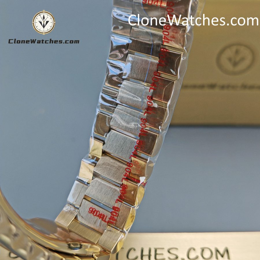 Rolex Super Clone Watches 1:1 Day Date 18K Gold Gradient Green Roman Dial 36mm m128235-0118 3255 Movement - Image 9