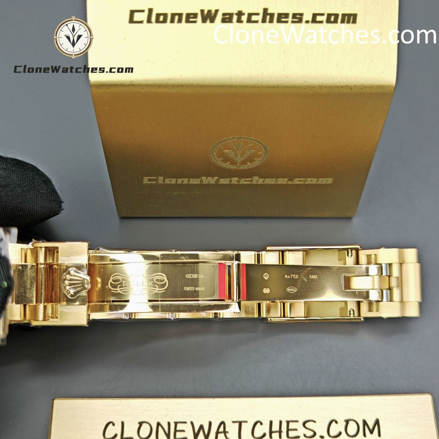 Rolex Super Clone Watches 1:1 Daytona 18K Gold Black Dial M126508-0004 4131 Movement - Image 9
