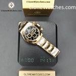 Rolex Super Clone Watches 1:1 Daytona 18K Gold Black Dial M126508-0004 4131 Movement - Image 14