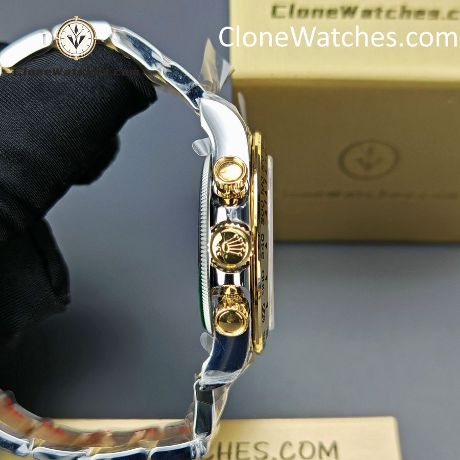 Rolex Super Clone Watches 1:1 Daytona 18k Gold Black Dial M126503-0003 4131 Movement - Image 8