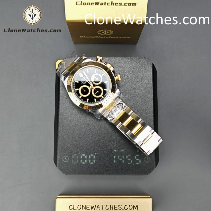 Rolex Super Clone Watches 1:1 Daytona 18k Gold Black Dial M126503-0003 4131 Movement - Image 17