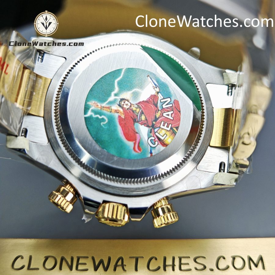 Rolex Super Clone Watches 1:1 Daytona 18K Gold Black Diamond Dial M126503-0002 4131 Movement - Image 11