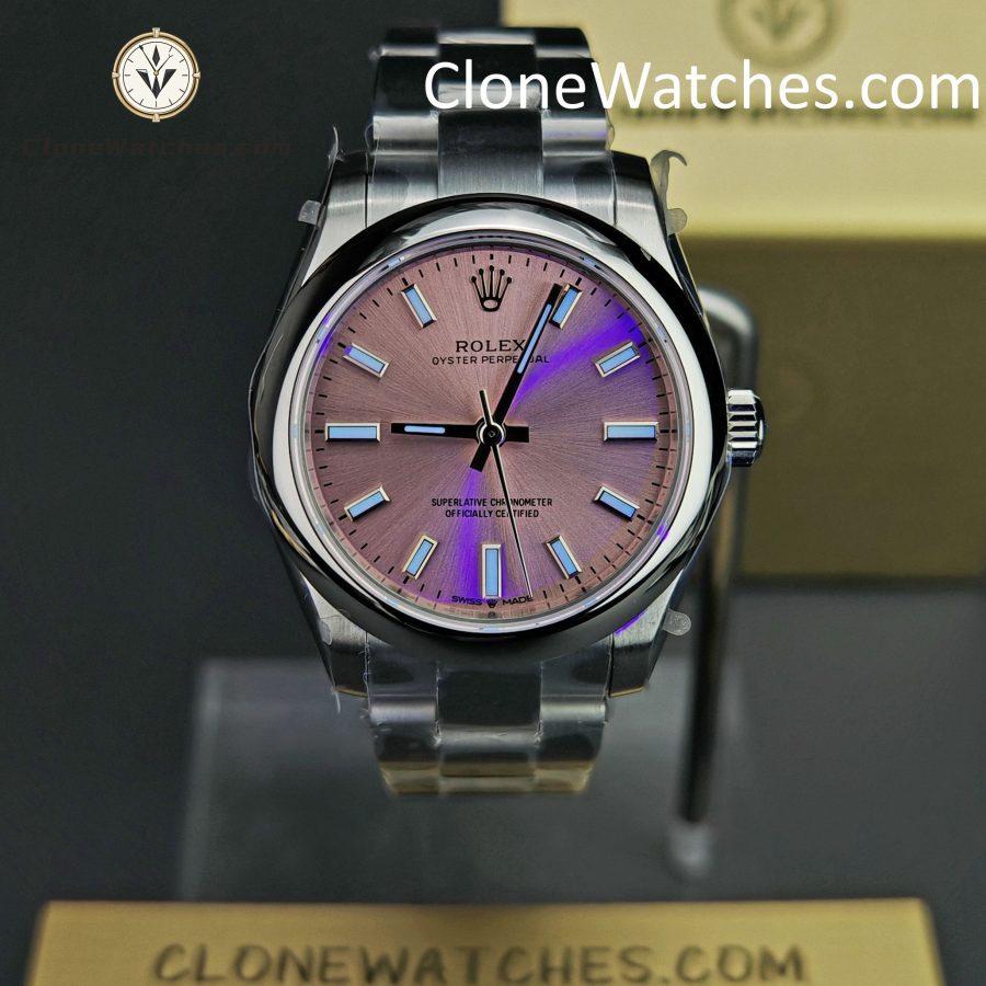 Rolex Super Clone Watches 1:1 Oyster Perpetual Pink Dial 31mm m277200-0009 2232 Movement - Image 2