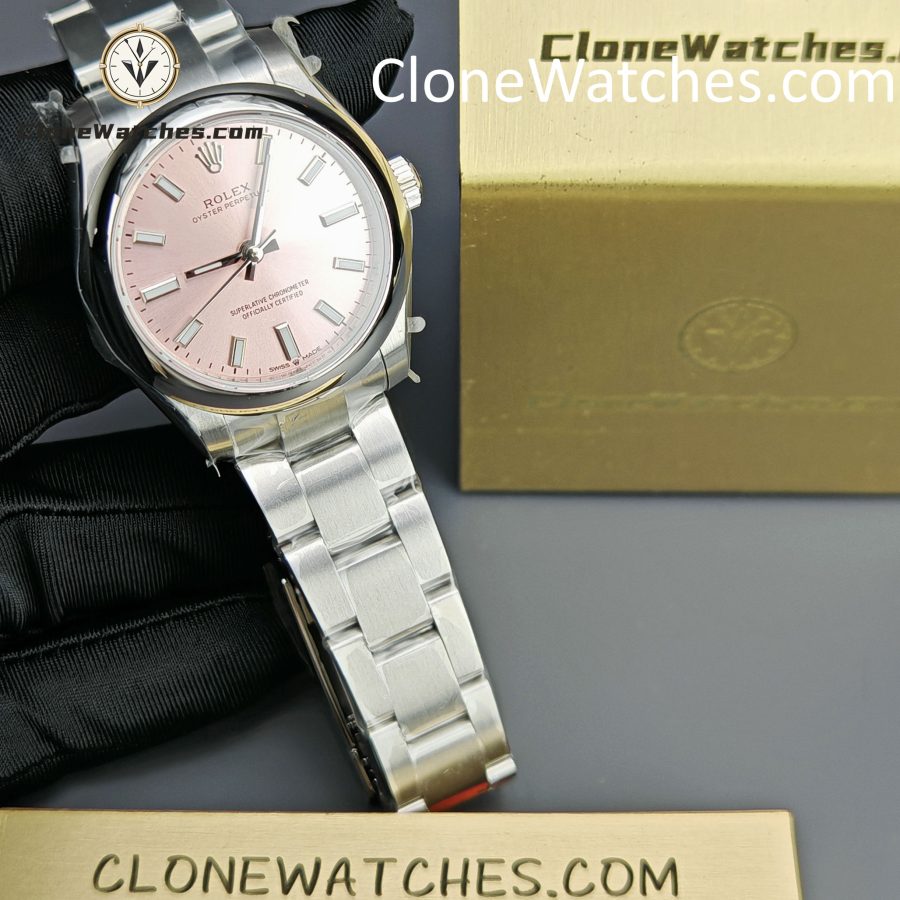 Rolex Super Clone Watches 1:1 Oyster Perpetual Pink Dial 31mm m277200-0009 2232 Movement - Image 3