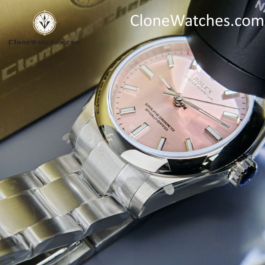 Rolex Super Clone Watches 1:1 Oyster Perpetual Pink Dial 31mm m277200-0009 2232 Movement - Image 14