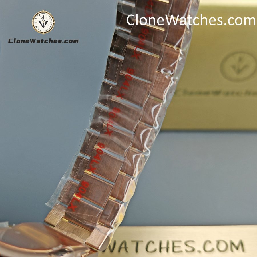 Rolex Super Clone Watches 1:1 Day Date Rose Gold Turquoise Dial 36mm m128235-0085 3255 Movement - Image 9