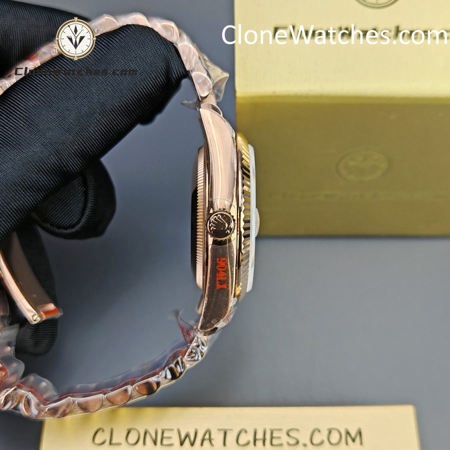 Rolex Super Clone Watches 1:1 Day Date Rose Gold White Dial 36mm m128235-0070 3255 Movement - Image 6