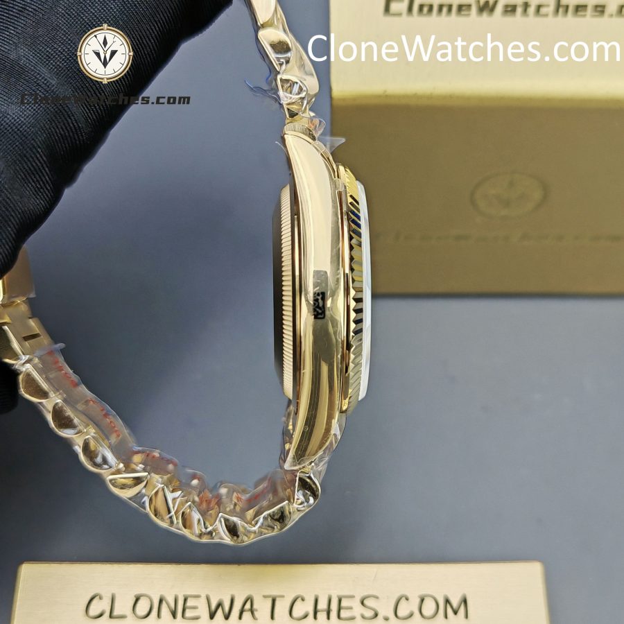 Rolex Super Clone Watches 1:1 Day Date 18K Gold White Dial 36mm m128238-0076 3255 Movement - Image 7