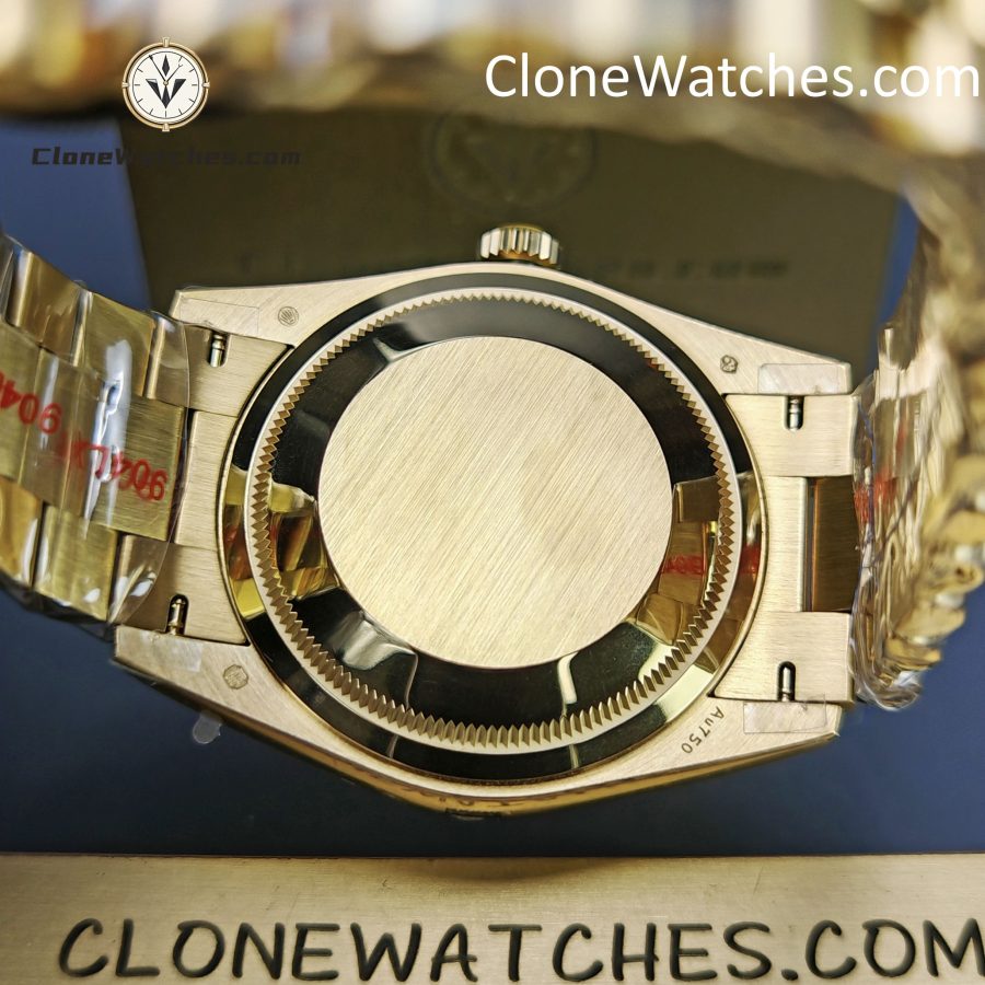Rolex Super Clone Watches 1:1 Day Date 18K Gold White Dial 36mm m128238-0076 3255 Movement - Image 9