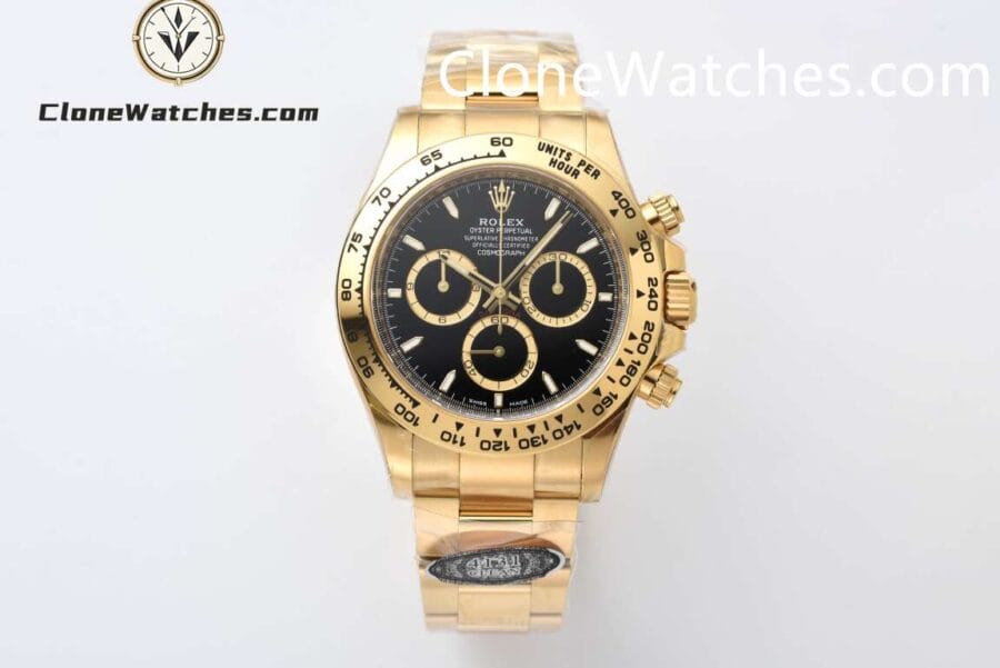 Super Clone Watches – Rolex  Daytona 18K Gold  M126508-0004