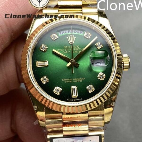 Super Clone Watches – Rolex  Day Date 18K Gold m128238-0069