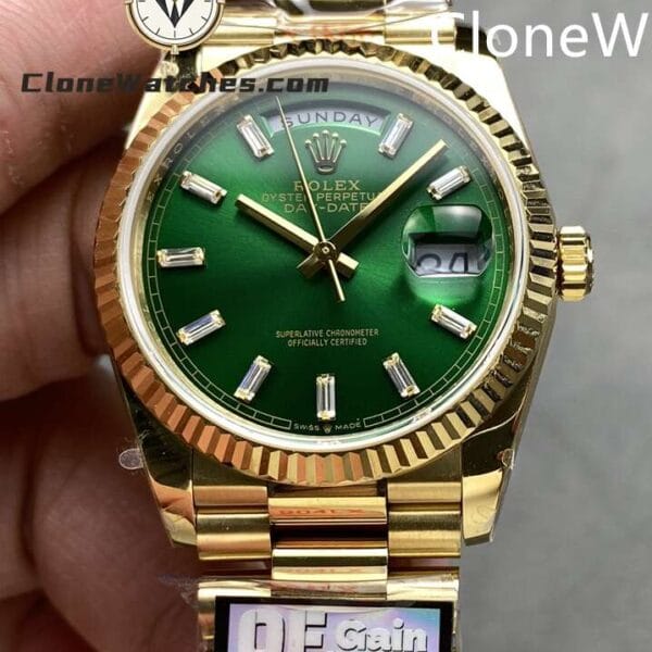 Super Clone Watches – Rolex  Day Date 18K Gold m128238-0130