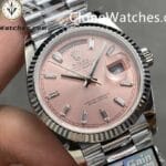 Rolex Super Clone Watches 1:1 Day Date Pink Dial 36mm m128239-0071 3255 Movement - Image 3
