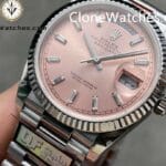 Rolex Super Clone Watches 1:1 Day Date Pink Dial 36mm m128239-0071 3255 Movement - Image 2